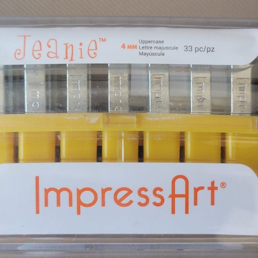 JEANIE font ImpressArt Metal Jewelry Stamps